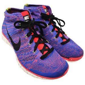 Nike Free Flyknit Chukka Sneakers Mens US 10 Multicolor 640652 400 Rare *Read